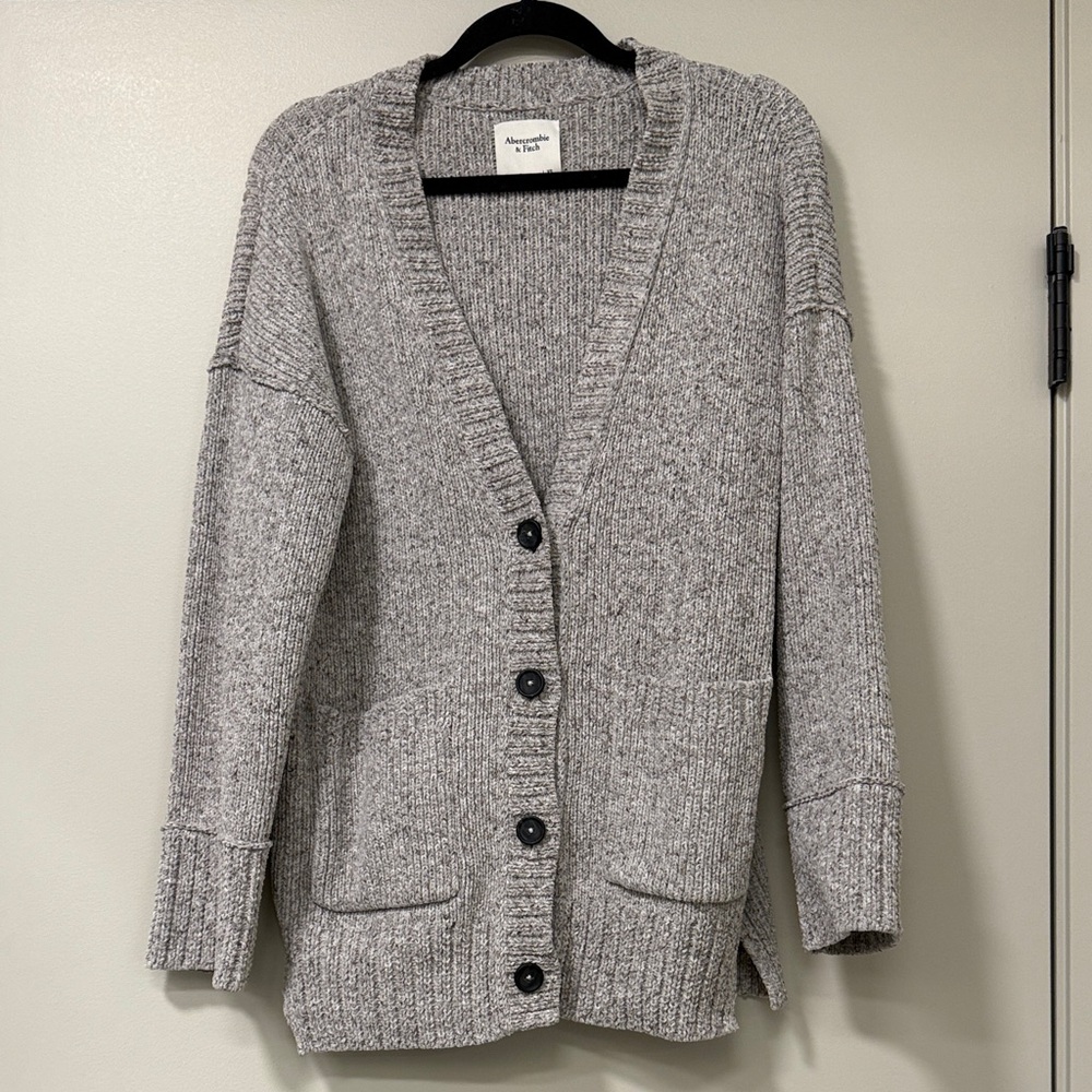 Abercrombie & Fitch Gray Button-Up Cardigan Sweater Size XS